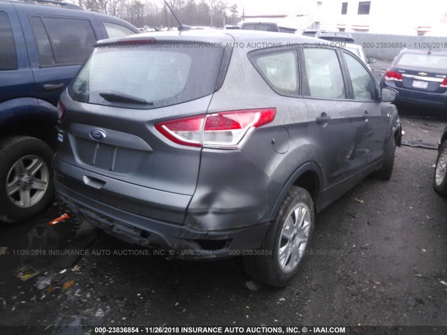 1FMCU0F72EUD70626 - 2014 FORD ESCAPE S GRAY photo 4