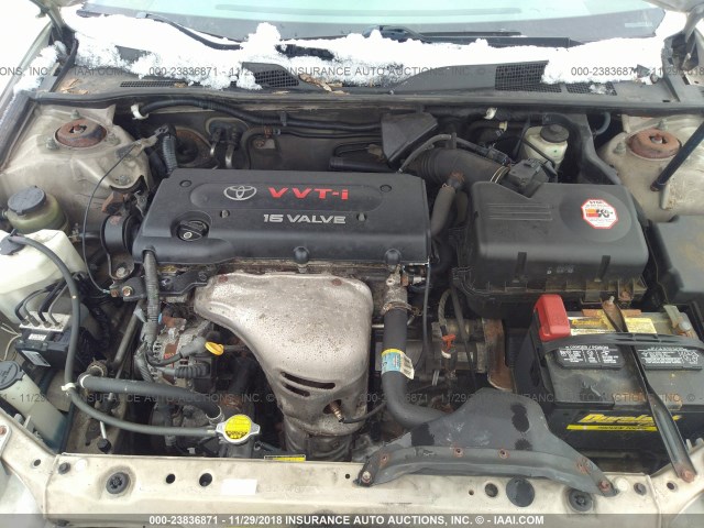 4T1BE32K84U939966 - 2004 TOYOTA CAMRY LE/XLE/SE GOLD photo 10