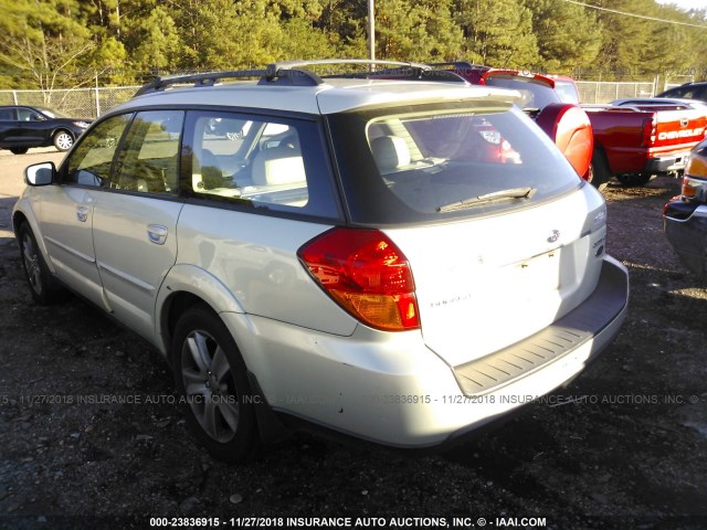 4S4BP86C754320478 - 2005 SUBARU LEGACY OUTBACK H6 R LL BEAN GOLD photo 3