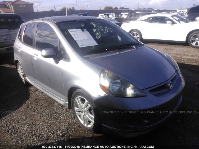 JHMGD37638S011412 - 2008 HONDA FIT SPORT SILVER photo 1