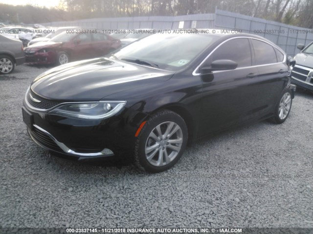 1C3CCCAB7FN609673 - 2015 CHRYSLER 200 LIMITED BLACK photo 2