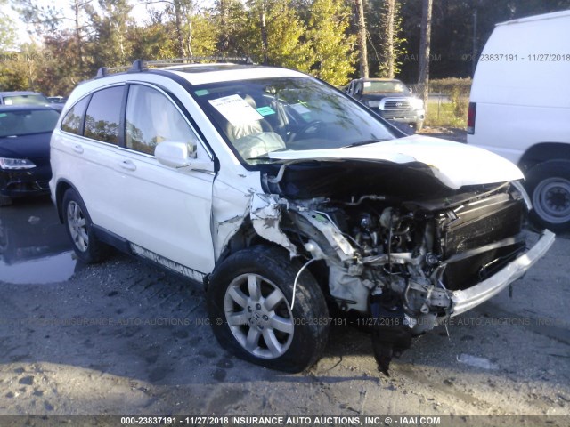 5J6RE38708L011001 - 2008 HONDA CR-V EXL WHITE photo 1