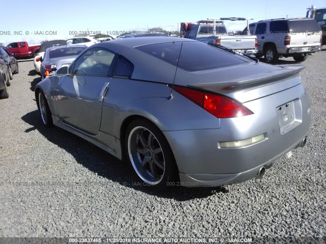 JN1AZ34EX3T009263 - 2003 NISSAN 350Z COUPE GRAY photo 3