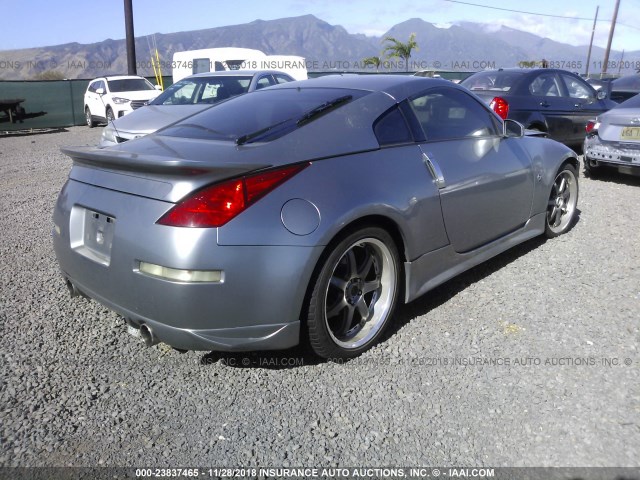 JN1AZ34EX3T009263 - 2003 NISSAN 350Z COUPE GRAY photo 4