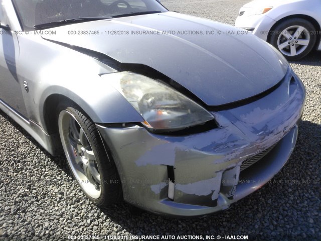 JN1AZ34EX3T009263 - 2003 NISSAN 350Z COUPE GRAY photo 6