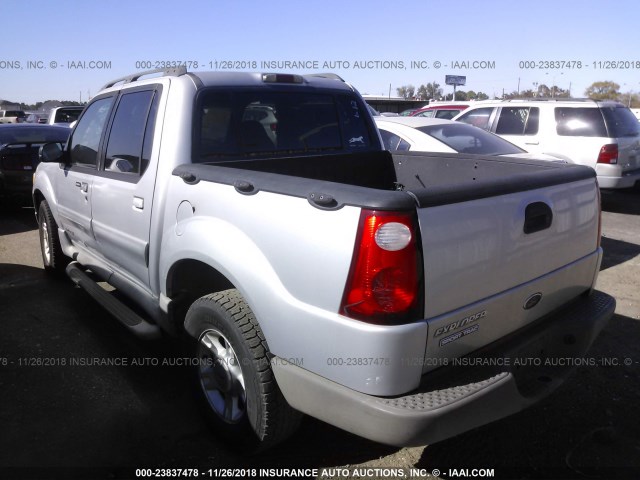 1FMZU67E92UB30771 - 2002 FORD EXPLORER SPORT TR  SILVER photo 3