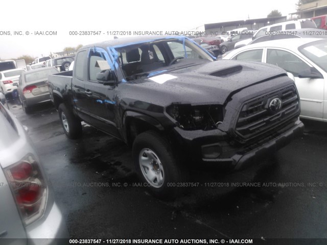 5TFRX5GN8JX106402 - 2018 TOYOTA TACOMA ACCESS CAB/SR/SR5/TRD SPT BLACK photo 1