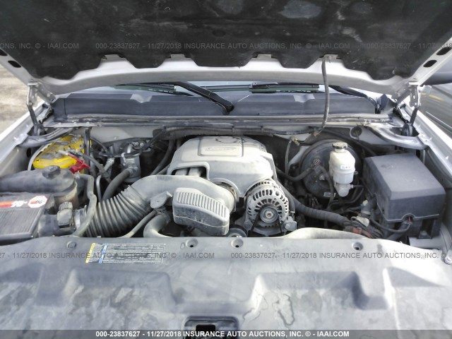 1GCPKSE08AZ140226 - 2010 CHEVROLET SILVERADO K1500 LT SILVER photo 10