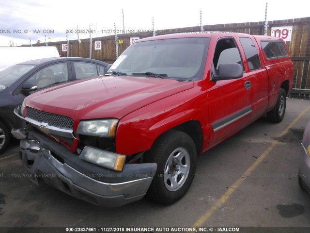 2GCEC19X731298851 - 2003 CHEVROLET SILVERADO C1500 RED photo 2