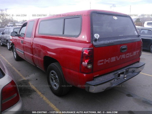 2GCEC19X731298851 - 2003 CHEVROLET SILVERADO C1500 RED photo 3