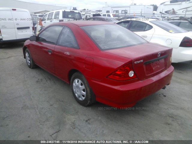 1HGEM22185L050860 - 2005 HONDA CIVIC DX VP Qırmızı foto 3