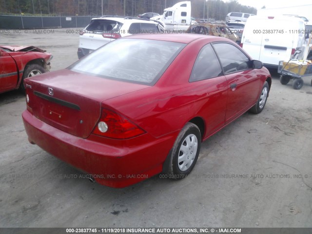 1HGEM22185L050860 - 2005 HONDA CIVIC DX VP Qırmızı foto 4