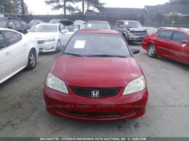 1HGEM22185L050860 - 2005 HONDA CIVIC DX VP Qırmızı foto 6