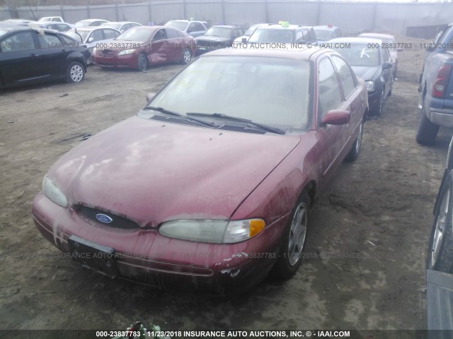 1FALP67L2TK178955 - 1996 FORD CONTOUR SE MAROON photo 2