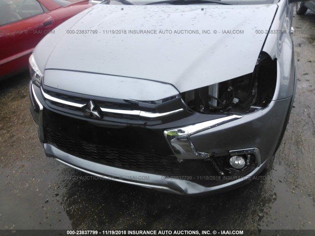 JA4AR4AW3JU002897 - 2018 MITSUBISHI OUTLANDER SPORT SEL/GT GRAY photo 6