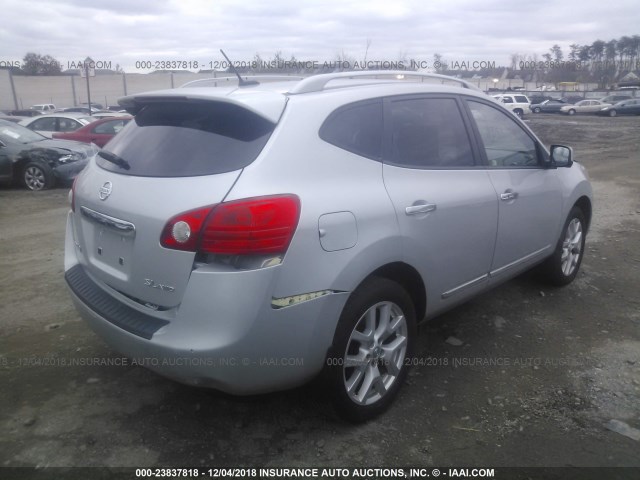 JN8AS5MV6CW407179 - 2012 NISSAN ROGUE S/SV SILVER photo 4