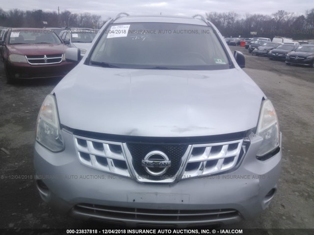 JN8AS5MV6CW407179 - 2012 NISSAN ROGUE S/SV SILVER photo 6