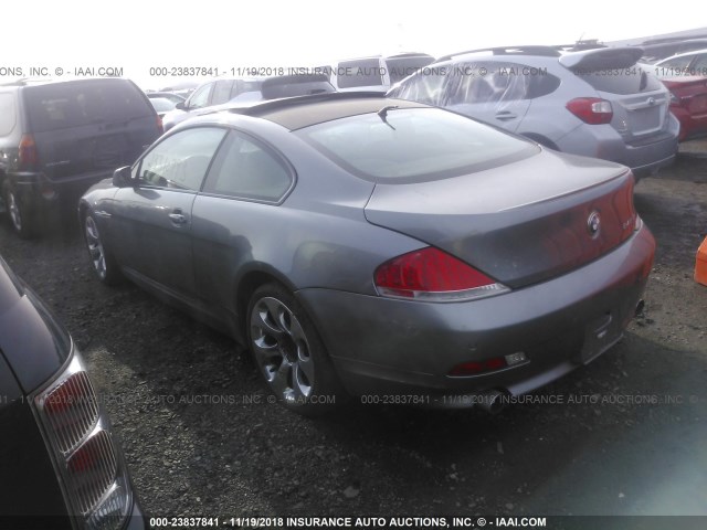 WBAEH734X5B193403 - 2005 BMW 645 CI AUTOMATIC GRAY photo 3