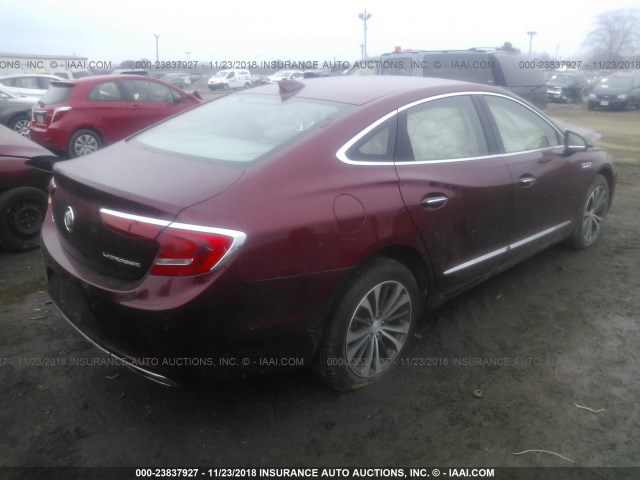 1G4ZP5SS9HU154933 - 2017 BUICK LACROSSE ESSENCE MAROON photo 4