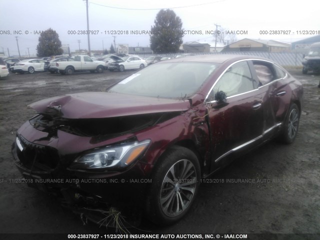 1G4ZP5SS9HU154933 - 2017 BUICK LACROSSE ESSENCE MAROON photo 6