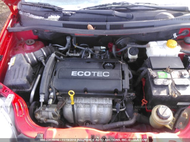 KL1TD56E79B396602 - 2009 CHEVROLET AVEO LS/LT 红色 照片 10