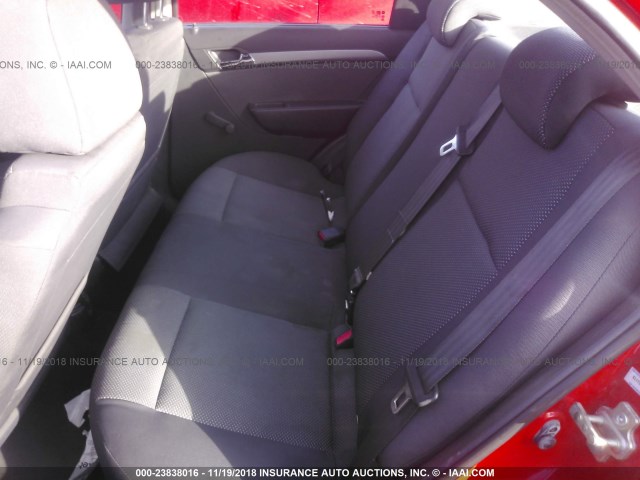 KL1TD56E79B396602 - 2009 CHEVROLET AVEO LS/LT 红色 照片 8