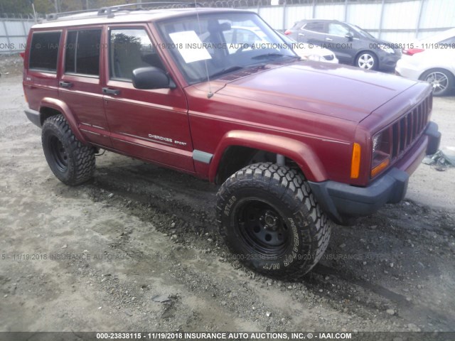 1J4FF68S7XL529398 - 1999 JEEP CHEROKEE SPORT/CLASSIC RED photo 1