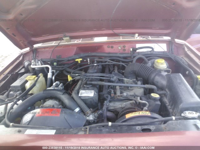1J4FF68S7XL529398 - 1999 JEEP CHEROKEE SPORT/CLASSIC Czerwony zdjęcie 10