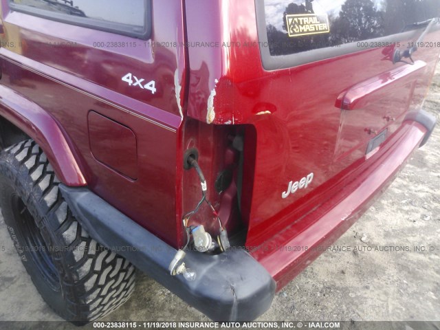 1J4FF68S7XL529398 - 1999 JEEP CHEROKEE SPORT/CLASSIC Czerwony zdjęcie 6