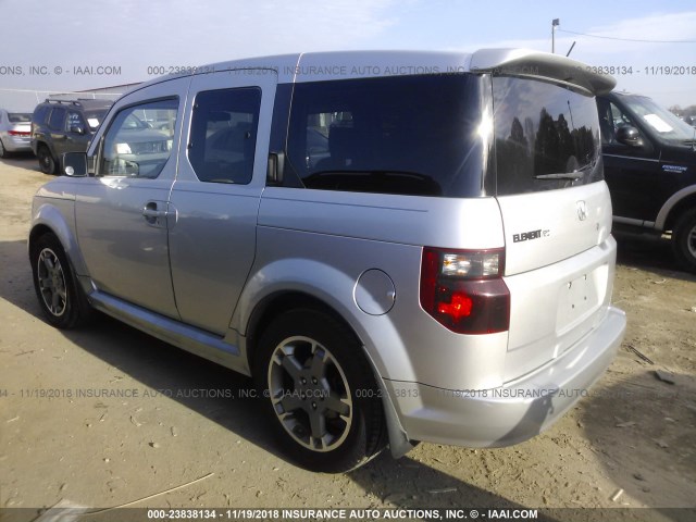 5J6YH18987L010721 - 2007 HONDA ELEMENT SC SILVER photo 3