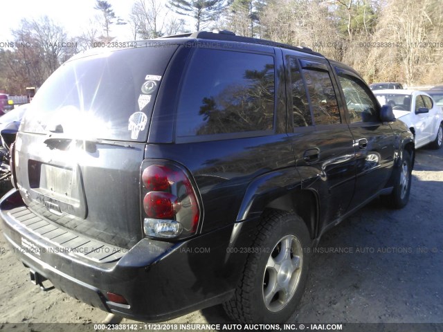 1GNDT33S592108081 - 2009 CHEVROLET TRAILBLAZER LT BLACK photo 4