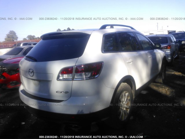 JM3TB28Y970117932 - 2007 MAZDA CX-9 WHITE photo 4