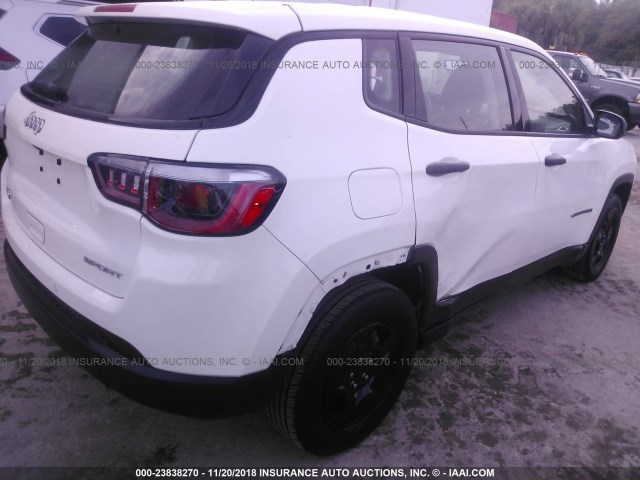 3C4NJCAB3HT661136 - 2017 JEEP COMPASS SPORT WHITE photo 6