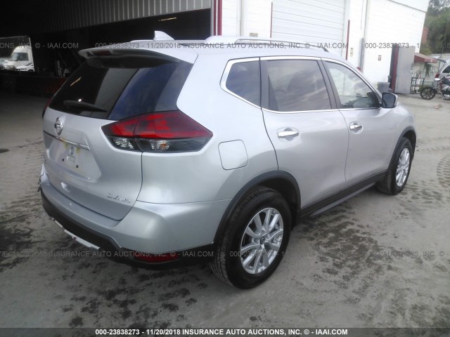 KNMAT2MV5JP503559 - 2018 NISSAN ROGUE S/SV SILVER photo 4