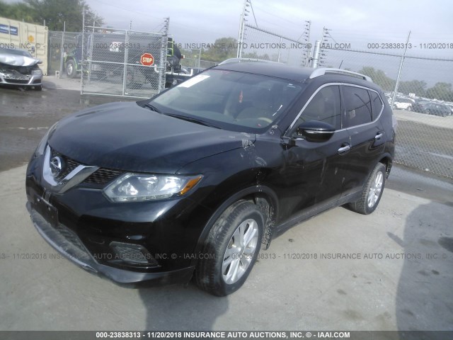 5N1AT2MT4EC756122 - 2014 NISSAN ROGUE S/SL/SV BLACK photo 2