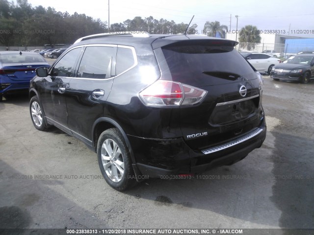 5N1AT2MT4EC756122 - 2014 NISSAN ROGUE S/SL/SV BLACK photo 3