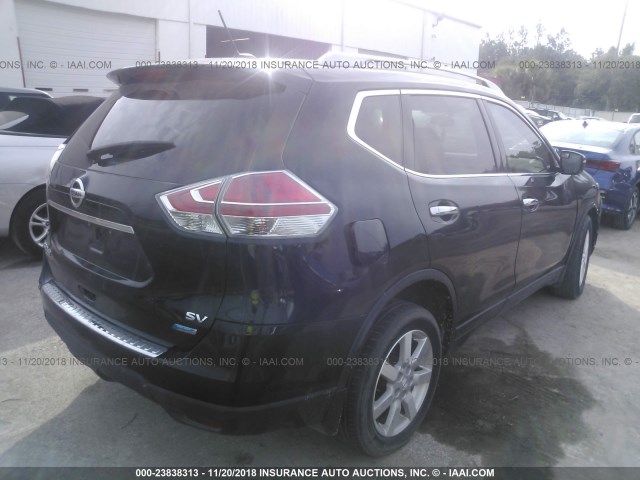 5N1AT2MT4EC756122 - 2014 NISSAN ROGUE S/SL/SV BLACK photo 4