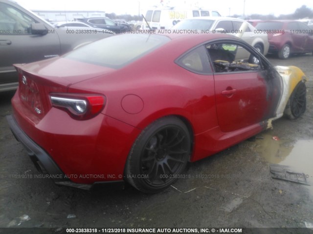 JF1ZNAA10D2704737 - 2013 TOYOTA SCION FR-S RED photo 4