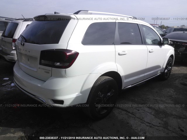 3C4PDCGG8JT513461 - 2018 DODGE JOURNEY CROSSROAD WHITE photo 4