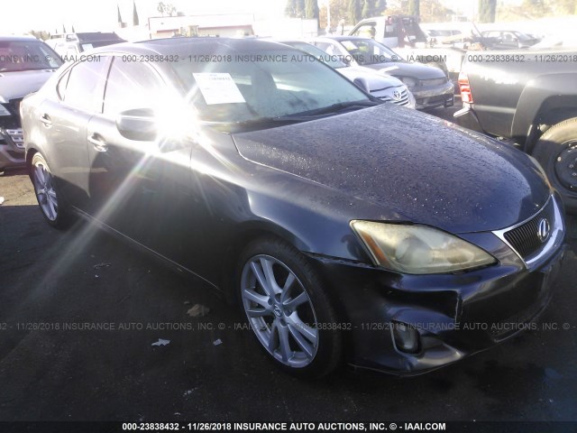 JTHBE262575013322 - 2007 LEXUS IS 350 GRAY photo 1