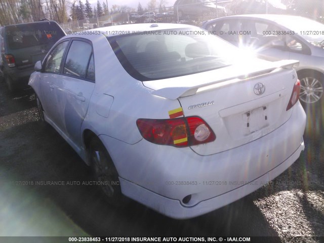 2T1BU4EE6AC444452 - 2010 TOYOTA COROLLA S/LE/XLE WHITE photo 3