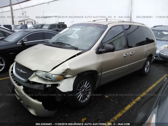 1C4GT64L8XB628335 - 1999 CHRYSLER TOWN & COUNTRY LIMITED GOLD photo 2