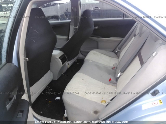 4T1BF1FK3DU712471 - 2013 TOYOTA CAMRY L/SE/LE/XLE BLUE photo 8
