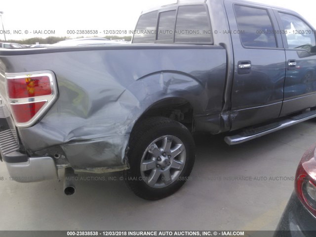 1FTFW1CT1EKF06436 - 2014 FORD F150 SUPERCREW GRAY photo 6