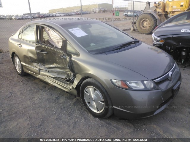 JHMFA36286S008411 - 2006 HONDA CIVIC HYBRID GOLD photo 1