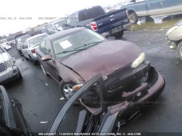 1G3NL52TXYC305632 - 2000 OLDSMOBILE ALERO GL MAROON photo 1