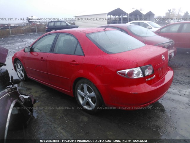 1YVHP80CX85M02947 - 2008 MAZDA 6 I RED photo 3