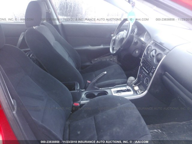 1YVHP80CX85M02947 - 2008 MAZDA 6 I RED photo 5