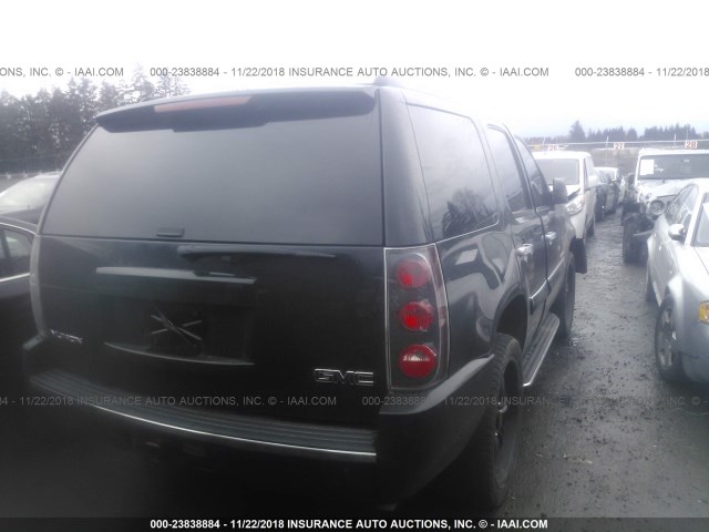 1GKFK63867J244057 - 2007 GMC YUKON DENALI BLACK photo 4