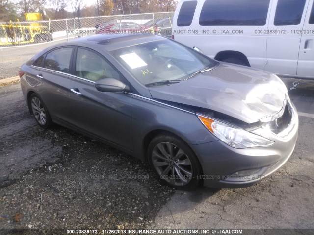 5NPEC4AB6CH421264 - 2012 HYUNDAI SONATA SE/LIMITED GRAY photo 1